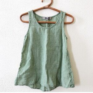 Green Flax Linen Tank Top